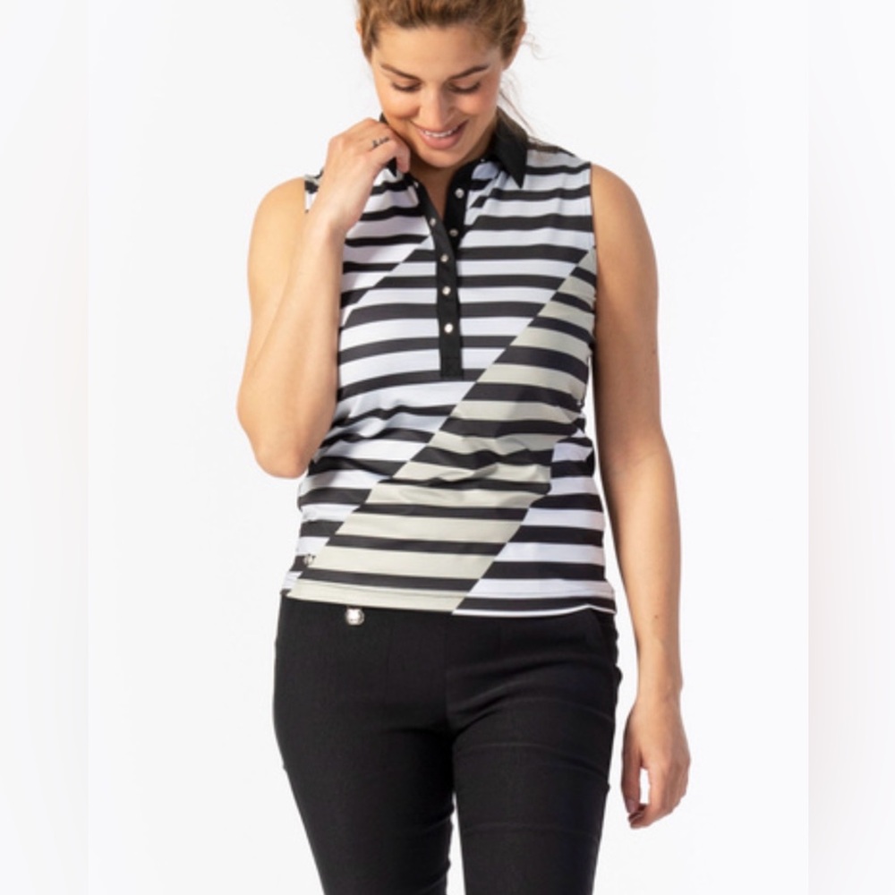 Daily Sports Striped Sleeveless Top